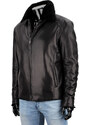 CARLO MONTI VTO450 - ciepła kurtka skórzana męska z czarnym futerkiem DORJAN