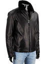 CARLO MONTI VTO450 - ciepła kurtka skórzana męska z czarnym futerkiem DORJAN