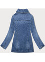 GOURD JEANS Długa kurtka jeansowa niebieska (GD8728-LK)