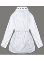 A'DORO Jeansowa kurtka damska oversize biała (M6959)