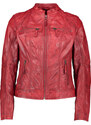 Caminari Skórzana kurtka "Oslo" w kolorze czerwonym