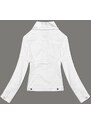 NEW STUDIO Jeansowa kurtka damska na guziki biała (W023)
