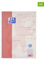 Oxford Kołozeszyty (10 szt.) w kolorze jasnoróżowym - A4
