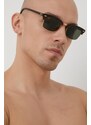 Ray-Ban okulary przeciwsłoneczne CLUBMASTER SQUARE kolor brązowy 0RB3916