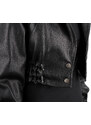 GLA951 - Elegancka kurtka skórzana damska w luźnym kroju oversize DORJAN