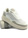 Buty sportowe damskie na platformie - BRIVIDO SHOES TW0815-09, szary