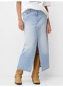 Bershka Spódnica niebieski denim