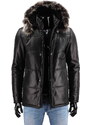 CARLO MONTI PTRP450 - Pikowana kurtka skórzana męska na jesień i zimę DORJAN
