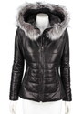 CARLO MONTI HLN450_2 - pikowana kurtka skórzana damska na jesień i zimę DORJAN