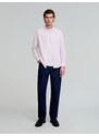 Scalpers Koszula granatowy / różowy pudrowy / biały