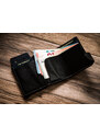 Skórzany portfel męski z zewnętrzną portmonetką - Peterson
