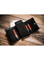 Skórzany portfel męski z zapięciem i ochroną kart RFID - Peterson