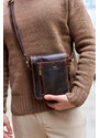 Saszetka męska z naturalnej skóry Peterson PTN TB-7032-COM