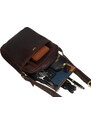 Męska torba crossbody ze skóry naturalnej z kieszeniami- Peterson