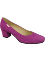 Wygodne Obuwie Damskie Czółenka Cyklamen Skóra naturalna Zamszowej 172 Z ElitaBut