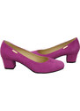 Wygodne Obuwie Damskie Czółenka Cyklamen Skóra naturalna Zamszowej 172 Z ElitaBut