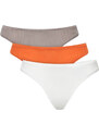 Calvin Klein 3PACK stringi damskie Cavin Kein wieokoorowe (QD5220E-NP3)