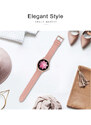 SMARTWATCH DAMSKI PACIFIC 18-2 - BRANSOLETA + PASEK: Rosegold / Biały (sy015b)
