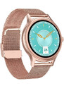 SMARTWATCH DAMSKI PACIFIC 18-2 - BRANSOLETA + PASEK: Rosegold / Biały (sy015b)