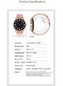 SMARTWATCH DAMSKI PACIFIC 18-2 - BRANSOLETA + PASEK: Rosegold / Biały (sy015b)