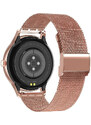 SMARTWATCH DAMSKI PACIFIC 18-2 - BRANSOLETA + PASEK: Rosegold / Biały (sy015b)