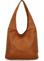 Uniwersalne Torebki Damskie Shopper Bag firmy Hernan HB0141 Jasno Ruda
