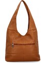 Uniwersalne Torebki Damskie Shopper Bag firmy Hernan HB0141 Jasno Ruda