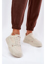 Big Star Shoes Damskie Sneakersy Big Star NN274668 Beżowe