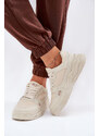 Big Star Shoes Damskie Sneakersy Big Star NN274668 Beżowe