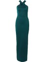 WAL G. Suknia wieczorowa 'AMBER' ciemnozielony