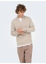 Only & Sons Sweter 'ONSLoui' beżowy