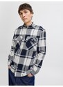 Jack & Jones Premium Koszula 'JPRRAYLE' granatowy / biały