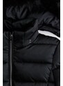 H&M - Kurtka puffer z kapturem - Czarny