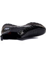 RIEKER 53794-01 black, botki/sztyblety damskie