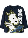 NAME IT Koszulka 'NMMDENIS SNOOPY' granatowy / ciemny niebieski / żółty / biały