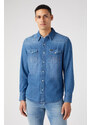 MESKA KOSZULA JEANSOWA WRANGLER 27MW ICON MID STONE 112341913