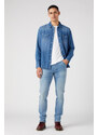 MESKA KOSZULA JEANSOWA WRANGLER 27MW ICON MID STONE 112341913