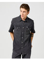 MESKA KOSZULA WRANGLER SS WESTERN SHIRT ENCHANTED BLACK 112362746