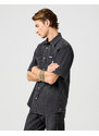 MESKA KOSZULA WRANGLER SS WESTERN SHIRT ENCHANTED BLACK 112362746
