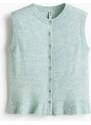 H&M - Dzianinowa kamizelka - Turkusowy