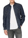 WRANGLER DENIM WESTERN SHIRT MĘSKA KOSZULA JEANSOWA DARK INDIGO W5M12AX1E 112130200