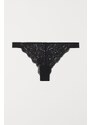 H & M - Koronkowe figi brazilian - Czarny