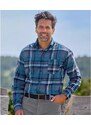 Flanelowa koszula w kratę Atlas For Men Krata