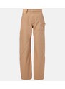 JW Anderson Twisted wool wide-leg pants