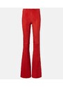 Stouls Gege high-rise suede flared pants