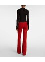 Stouls Gege high-rise suede flared pants