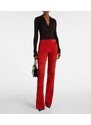 Stouls Gege high-rise suede flared pants