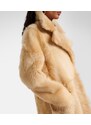 Nour Hammour Evita Long shearling coat