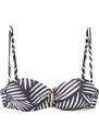 LASCANA Góra bikini antracytowy / biały