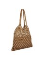 Ratanowa Torebka Damska Boho firmy Herisson 1002L5251 Ciemno Beżowa